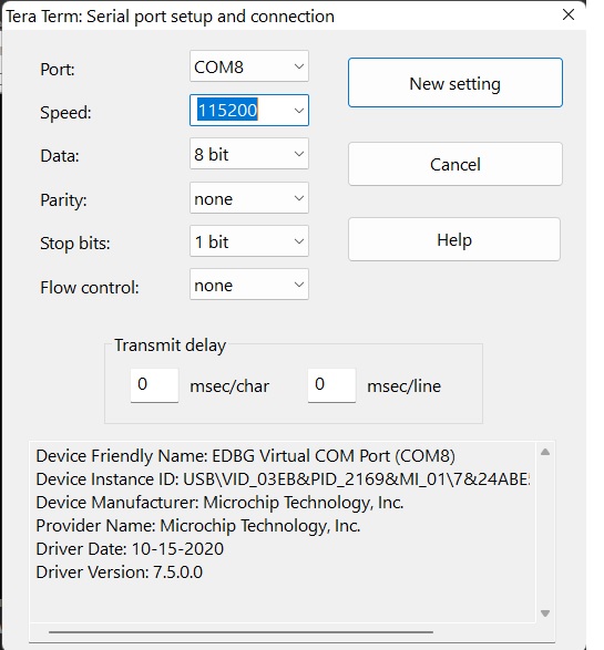 Serial Port Setup